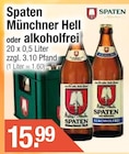 Münchner Hell im Getränke City Prospekt Münchner Hell von Spaten im aktuellen Getränke City Prospekt für 15,99 €