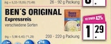 Expressreis von Ben's Original für 1,29 € bei EDEKA im Angebot Expressreis von Ben's Original im aktuellen EDEKA Prospekt