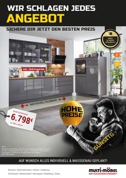 Multi Möbel Prospekt für Kyritz mit 9 Seiten Multi Möbel Prospekt "KÜCHEN AKTIONSTAGE" für Kyritz, 9 Seiten, 15.11.2023 - 30.11.2023