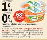 Carottes râpées moutarde ancienne - BONDUELLE dans le catalogue E.Leclerc