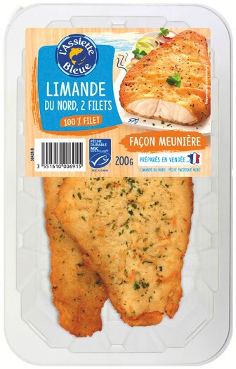 L'ASIETTE BLEU Filet de Limande du Nord façon meunière