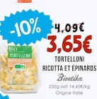 Tortelloni Ricotta et Épinards - Bioetika à 3,65 € dans le catalogue Naturalia