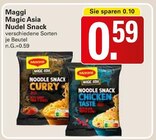Magic Asia Nudel Snack Angebote von Maggi bei WEZ Bad Oeynhausen für 0,59 €