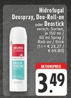 Deospray, Deo-Roll-on oder Deostick Angebote von Hidrofugal bei E center Mülheim für 3,49 €