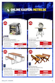 Gartensitzmöbel im METRO Prospekt "Wochenangebote Gastro + Gewinnspiel + MonatsMenü" mit 42 Seiten (Stuttgart)