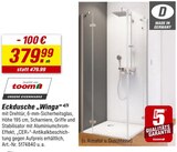Eckdusche Winga Angebote von toom bei toom Baumarkt Goslar für 379,99 €