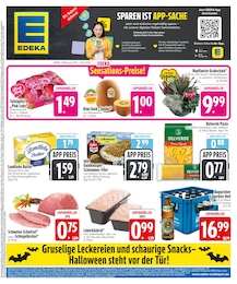 EDEKA Prospekt "SPAREN IST APP SACHE", 28 Seiten, 27.10.2025 - 27.10.2025 Aktueller EDEKA Prospekt, "SPAREN IST APP SACHE", mit Angeboten der Woche, gültig von 27.10.2025 bis 27.10.2025