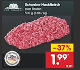 Aktuelles Schweine-Hackfleisch Angebot bei Netto Marken-Discount in Rostock ab 1,99 €