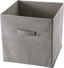 Boite de rangement grise H.29 x L. 29 x P. 29,5 cm en promo chez Brico Dépôt Poitiers à 3,69 €