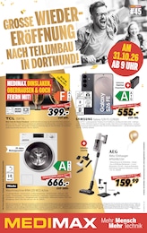 MEDIMAX Prospekt für Duisburg mit 8 Seiten MEDIMAX Prospekt "GROSSE WIEDERERÖFFNUNG NACH TEILUMBAU IN DORTMUND" für Duisburg, 8 Seiten, 30.10.2026 - 06.11.2026