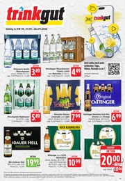 Trinkgut Prospekt für Stockach mit 6 Seiten Trinkgut Prospekt für Stockach: "Aktuelle Angebote", 6 Seiten, 21.09.2026 - 26.09.2026