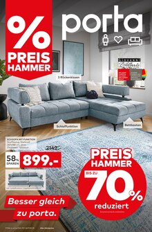 Couch im porta Möbel Prospekt "PREIS HAMMER" mit 16 Seiten (Hildesheim)