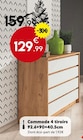 Commode 4 tiroirs - Maxi Bazar à Lille Commode 4 tiroirs en promo chez Maxi Bazar Lille à 129,99 €
