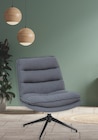 Fauteuil pivotant Harper gris en promo chez Maxi Bazar Paris à 129,99 €