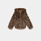Veste fausse fourrure à capuche marron fille dans le catalogue La Halle