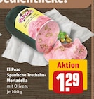 Spanische Truthahn-Mortadella mit Oliven Angebote von El Pozo bei REWE Rodgau für 1,29 €