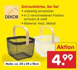 Schrankkörbe, 2er Set im Angebot bei Netto Marken-Discount in Mainz Schrankkörbe, 2er Set Angebote bei Netto Marken-Discount Mainz für 4,99 €