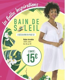 Robe brodée - Géant Casino à Suresnes Robe brodée en promo chez Géant Casino Suresnes à 15,00 €