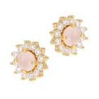 Boucles d'oreilles en plaqué or oxydes de zirconium et verre - E.Leclerc Boucles d'oreilles en plaqué or oxydes de zirconium et verre à 22,00 € dans le catalogue E.Leclerc