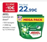 Lessive en dose - ARIEL - Costco à Saint-Maur-des-Fossés Lessive en dose - ARIEL en promo chez Costco Saint-Maur-des-Fossés à 22,99 €