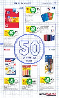 Promotion Cahier dans le prospectus Intermarché, valable du 05/08/2025 au 31/08/2025 Promo Cahier dans le catalogue Intermarché du moment à la page 3