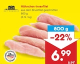 Aktuelle Hähnchenbrust Angebote bei Netto Marken-Discount in Bielefeld Aktuelles Hähnchen-Innenfilet Angebot bei Netto Marken-Discount in Bielefeld ab 6,99 €