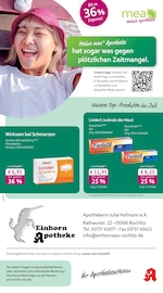 mea - meine apotheke Apotheken Prospekt der aktuellen Woche mit 4 Seiten, gültig von 01.07.2026 bis 31.07.2026, in Rochlitz und Umgebung Aktueller mea - meine apotheke Apotheken Prospekt in Rochlitz und Umgebung, "Unsere Juli-Angebote" mit 4 Seiten, 01.07.2026 - 31.07.2026