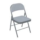 Chaise pliante velours - CARREFOUR HOME en promo chez Carrefour Villepinte à 19,99 €