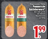 Pommersche Gutsleberwurst im EDEKA Prospekt Pommersche Gutsleberwurst von Rügenwalder Mühle im aktuellen EDEKA Prospekt für 1,99 €