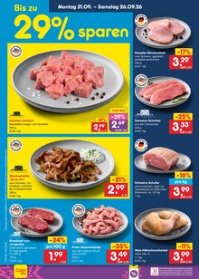 Fleisch im Netto Marken-Discount Prospekt "Aktuelle Angebote" mit 69 Seiten (Rostock)