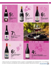 Offre Côtes Du Rhône dans le catalogue E.Leclerc du moment à la page 43