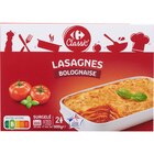 Lasagnes à la bolognaise surgelées - CARREFOUR CLASSIC' - Carrefour Market à Reims Lasagnes à la bolognaise surgelées - CARREFOUR CLASSIC' en promo chez Carrefour Market Reims à 2,99 €