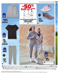Offre Pantalon de sport femme dans le catalogue Carrefour du moment à la page 55