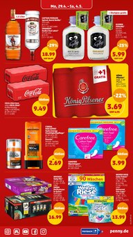 Coca Cola Zero im Penny-Markt Prospekt "Wer günstig will, muss Penny." mit 40 Seiten (Bottrop)