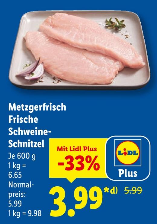 Metzgerfrisch Frische Schweine-Schnitzel