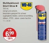 Multifunktionsöl Smart Straw im V-Markt Prospekt Multifunktionsöl Smart Straw von WD-40 im aktuellen V-Markt Prospekt für 6,99 €