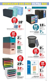 Promotion Casier dans le prospectus Hyper U, valable du 06/01/2026 au 18/01/2026 Promo Casier dans le catalogue Hyper U du moment à la page 55