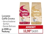 Caffè Crema Angebote von Lavazza bei METRO Berlin für 14,97 €