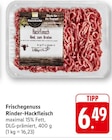 EDEKA Sternenfels - Frischegenuss Rinder-Hackfleisch Angebot im Prospekt Frischegenuss Rinder-Hackfleisch bei EDEKA im Sternenfels Prospekt für 6,49 €