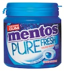 Chewing-gum Pure Fresh sans sucres x 55 dragées Fresh Mint au thé vert - MENTOS à 2,21 € dans le catalogue Intermarché Super