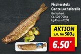 Lidl - Ganze Lachsforelle Angebot im Prospekt Ganze Lachsforelle bei Lidl im Prospekt "" für 6,50 €