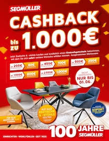 Aktueller Segmüller Prospekt (Mühlhausen, 6 Seiten zum blättern Segmüller Prospekt Cashback bis zu 1000€ mit 6 Seiten
