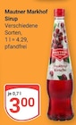 Sirup im Angebot bei GLOBUS in Hofheim Sirup Angebote von Mautner Markhof bei GLOBUS Hofheim für 3,00 €
