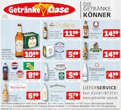 Getränke Oase Getränkemärkte Prospekt der aktuellen Woche mit 1 Seite, gültig von 03.11.2025 bis 08.11.2025, in Hamm und Umgebung Aktueller Getränke Oase Getränkemärkte Prospekt in Hamm und Umgebung, "Aktuelle Angebote" mit 1 Seite, 03.11.2025 - 08.11.2025