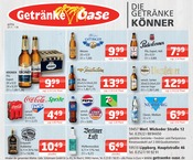 Wasser im Getränke Oase Prospekt in Soest Aktueller Getränke Oase Prospekt mit Wasser, "Aktuelle Angebote", Seite 1