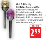 Echtglas Solarleuchte warmweiß Angebote von Gut & Günstig bei E center Schwäbisch Gmünd für 2,99 €