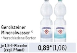 Mineralwasser Angebote von Gerolsteiner bei Metro Filderstadt für 1,06 €