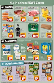 Aktueller REWE Prospekt mit Schweinefleisch, "Dein Markt", Seite 3