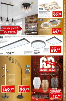 LED-Lampe im porta Möbel Prospekt "Besser gleich zu porta." mit 8 Seiten (Bielefeld)