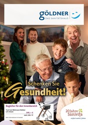Aktueller Sanitätshaus Göldner GmbH Sanitätshäuser Prospekt in Simbach und Umgebung, "Schenken Sie Gesundheit!" mit 6 Seiten, 12.11.2025 - 31.01.2026